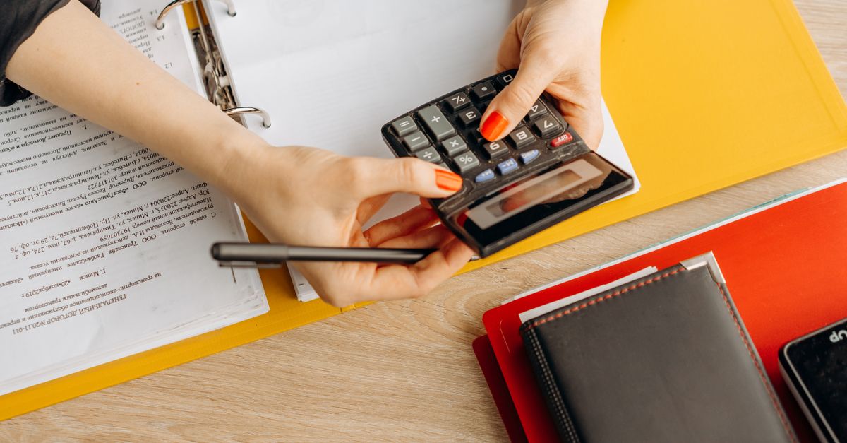 Accountant reviewing tax documents